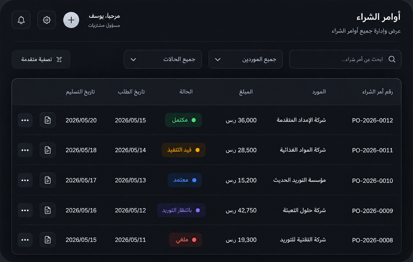 منصة ركايا للتوريد
